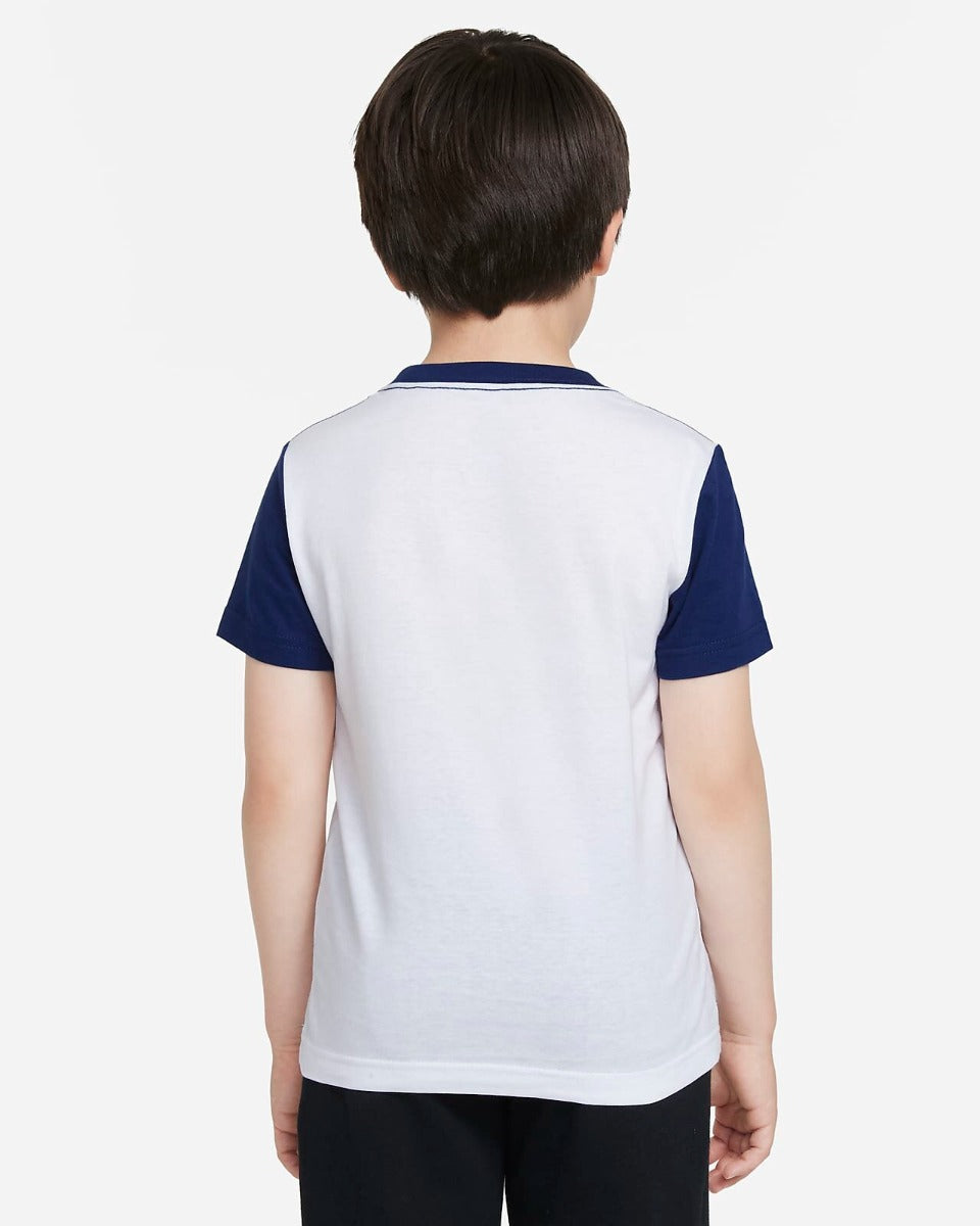 T-Shirt Nike Futura Enfant - Bleu/Blanc