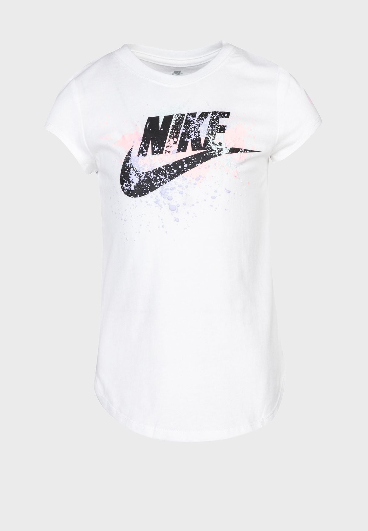 T-Shirt Nike Futura Enfant Fille - Blanc