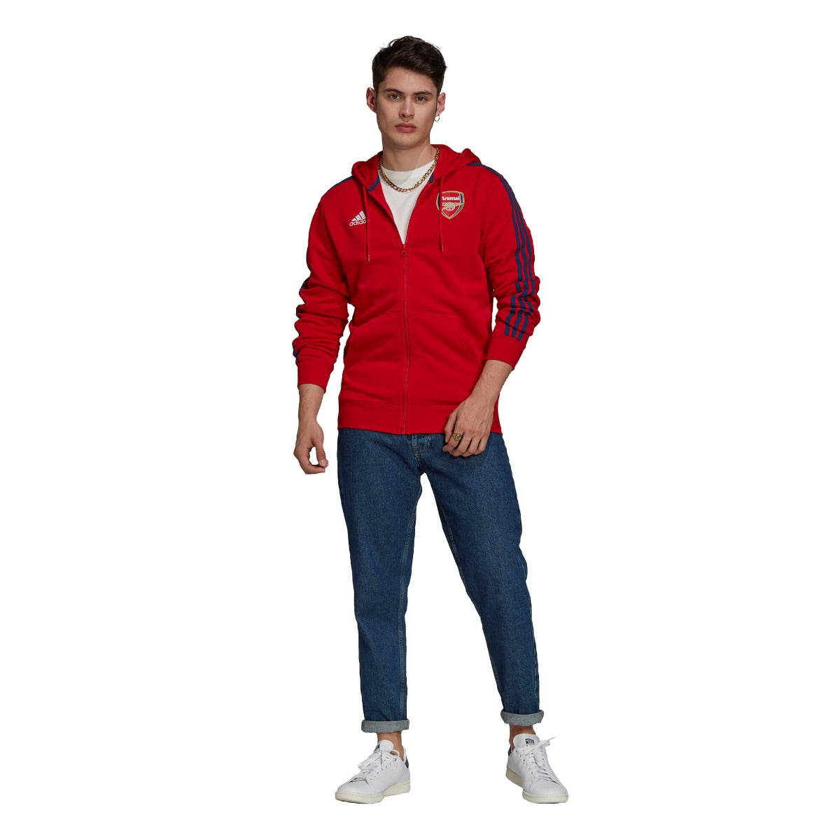 Arsenal Hooded Jacket 2021/2022 - Red/Blue