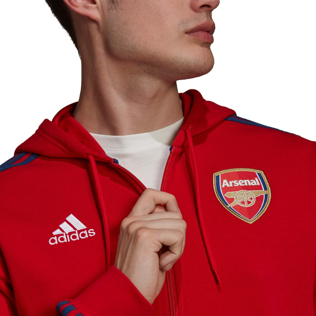 Arsenal Hooded Jacket 2021/2022 - Red/Blue