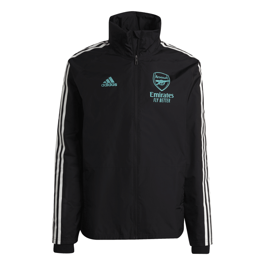 Giacca impermeabile Arsenal 2021/2021 - Nera/Verde