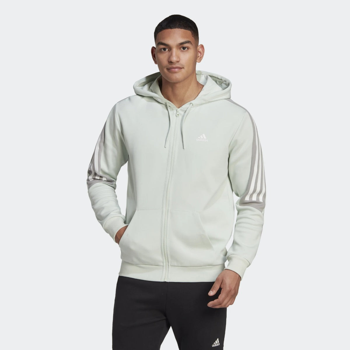 Veste à capuche Adidas 3 bandes Future Icons - Gris