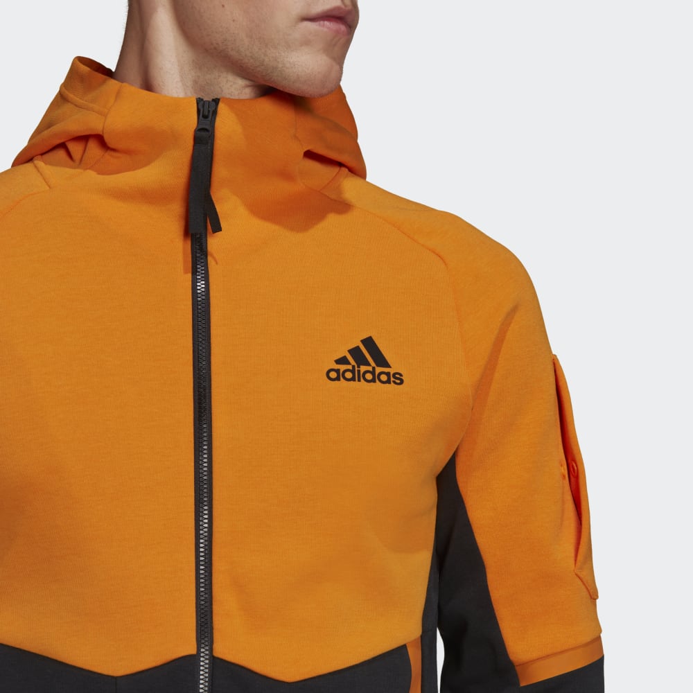 Veste à capuche Adidas Designed For Gameday - Noir/Orange