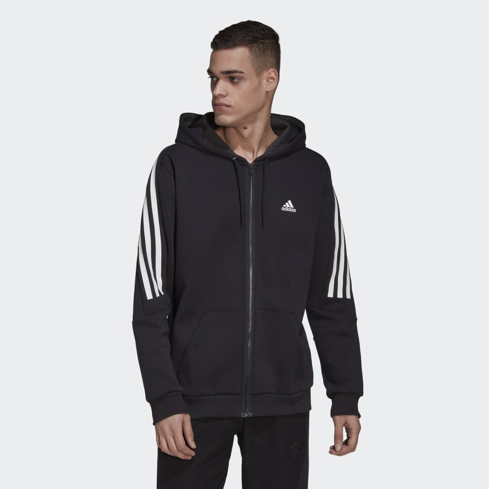 Adidas Sportswear Kapuzenjacke – Schwarz/Weiß