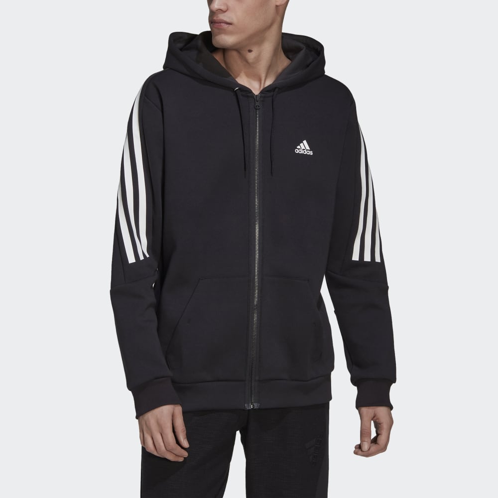 Adidas Sportswear Kapuzenjacke – Schwarz/Weiß