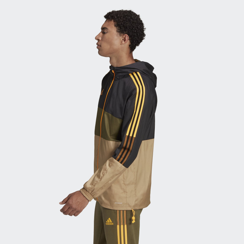 Giacca con cappuccio Adidas Sportswear Tiro - nera/cachi