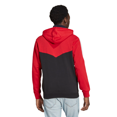 Chaqueta con capucha 3 rayas Manchester United 2021/2022 - Rojo/Negro