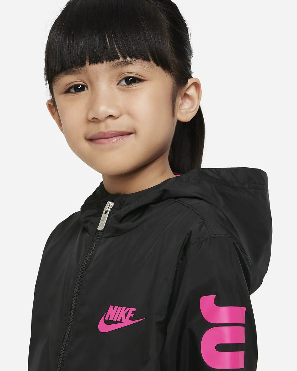 Nike Hooded Jacket Kids - Black/Pink