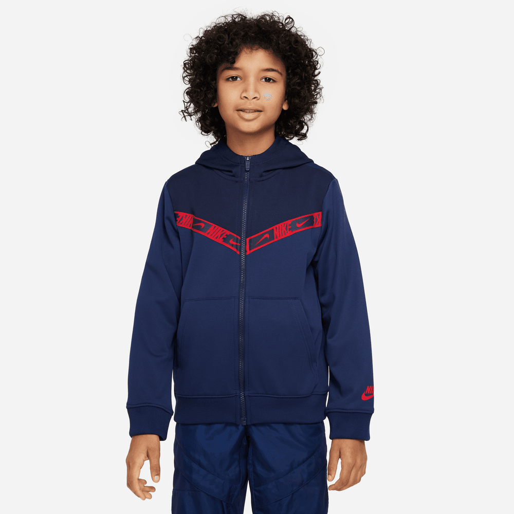 Veste à capuche Nike Junior Repeat - Bleu/Rouge