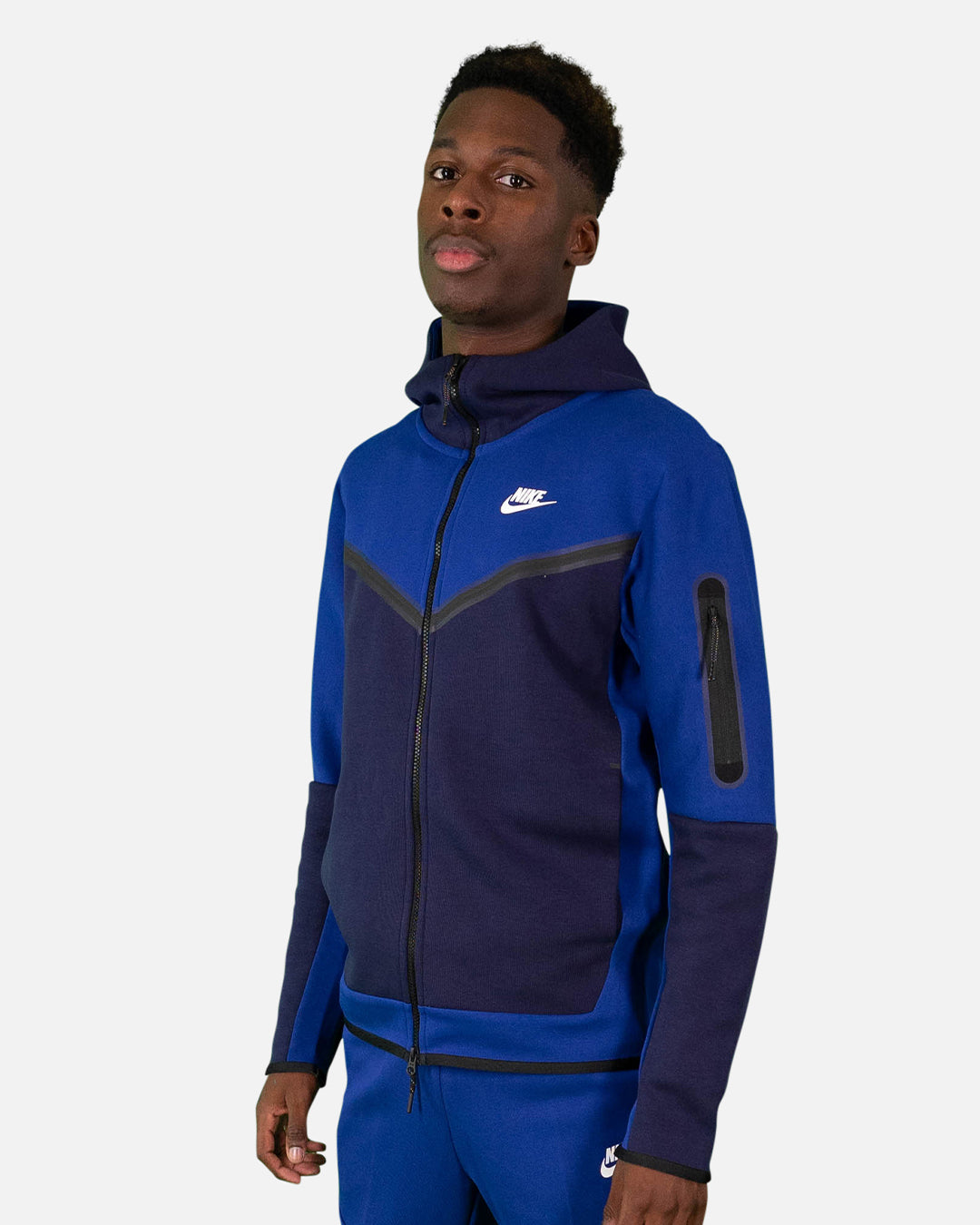 Veste à capuche Nike Tech Fleece - Bleu – Footkorner