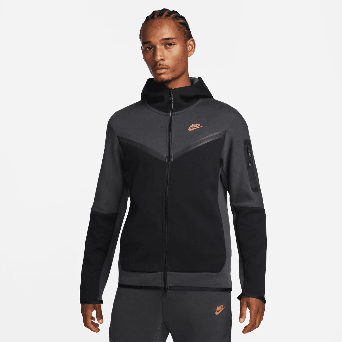 Pantalon jogging Nike Tech Fleece Junior - Gris/Noir – Footkorner