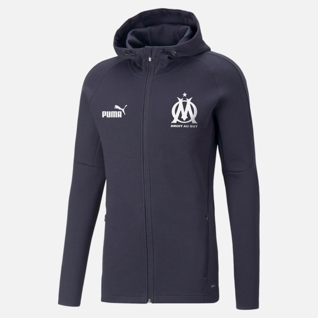 Veste à capuche OM Casuals 2022-2023 - Gris/Blanc