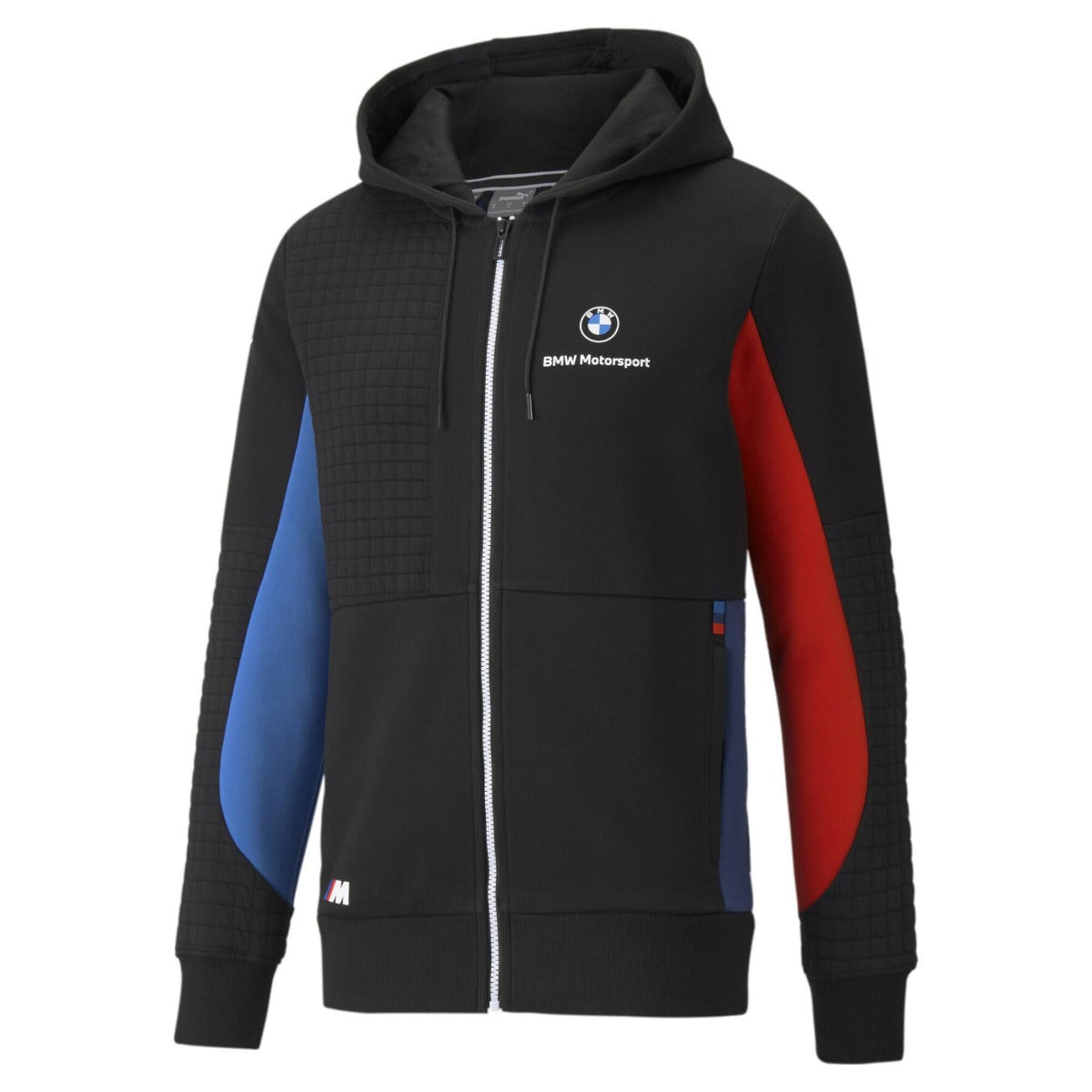 Veste BMW M Motorsport Puma Softshell Sweatshirt Hoodie Noir / Bleu / Rouge  - homme