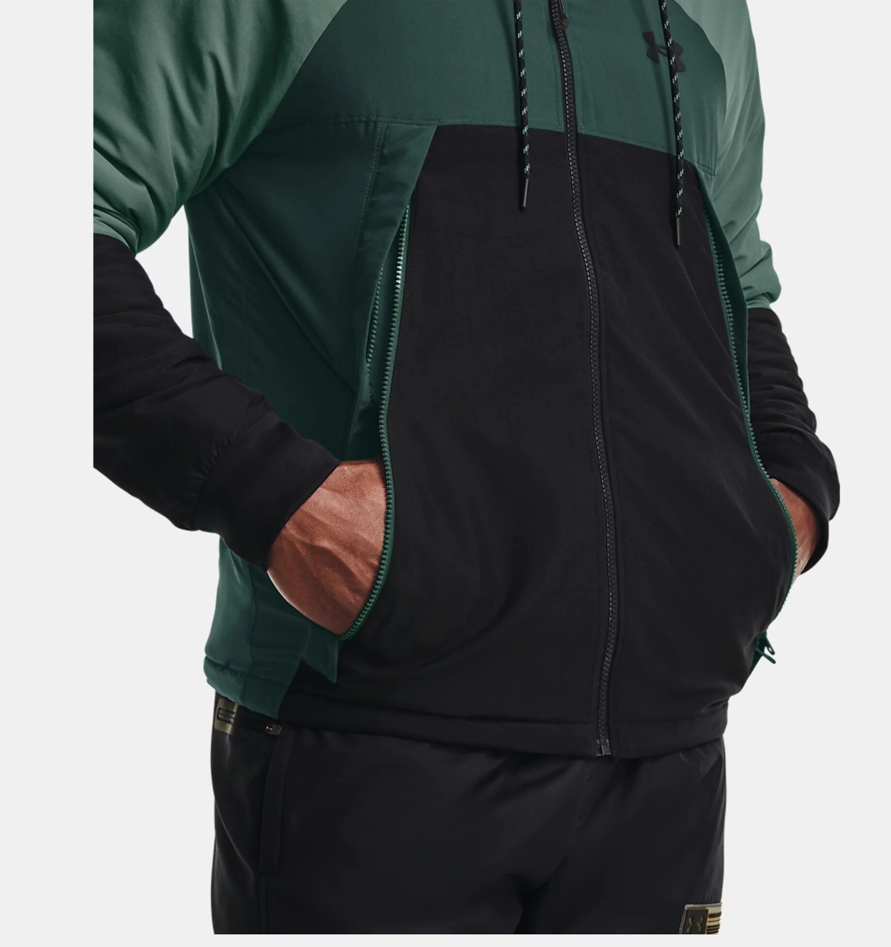 Giacca con cappuccio Under Armour Spring Insulate - nera/verde