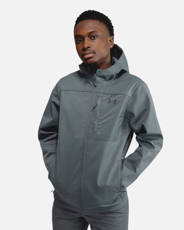 Under Armour Storm ColdGear Infrarot-Schild-Kapuzenjacke – Grau
