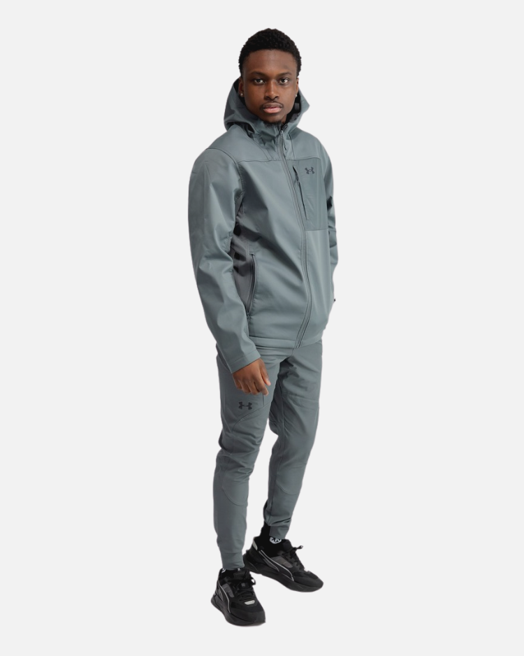 Under Armour Storm ColdGear Infrarot-Schild-Kapuzenjacke – Grau