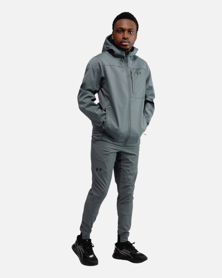 Under Armour Storm ColdGear Infrarot-Schild-Kapuzenjacke – Grau