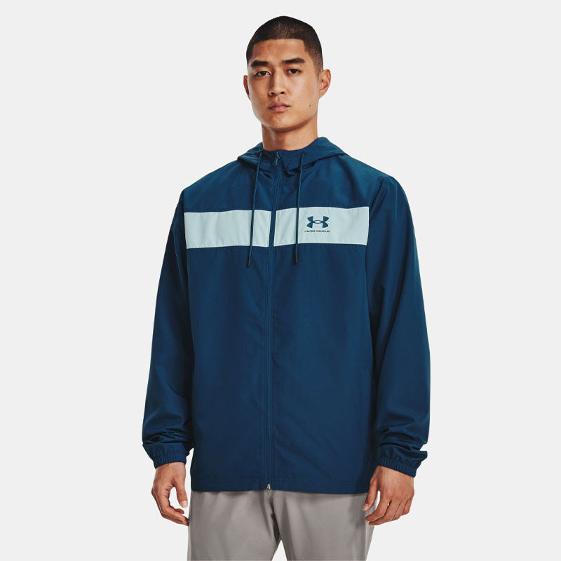 Veste à capuche Under Armour Windbreaker - Bleu – Footkorner