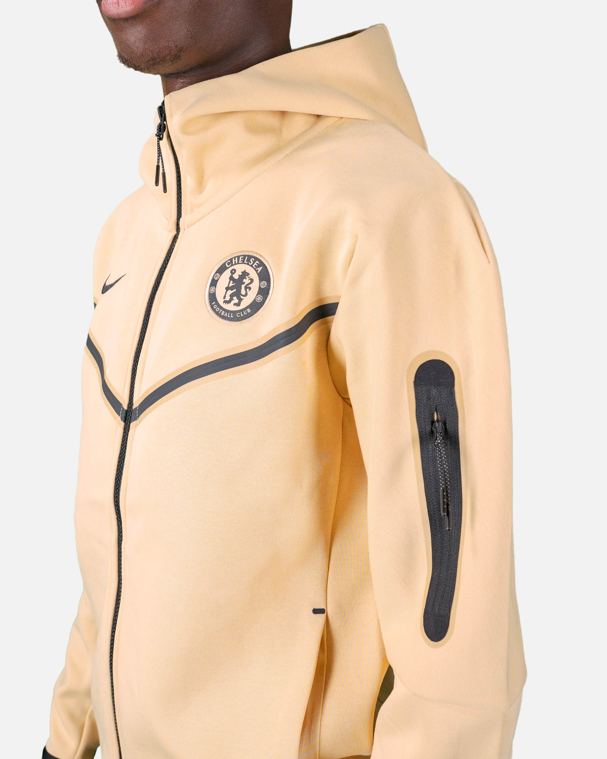 Chelsea Tech Fleece Jacket 2022/2023 - Beige/Black