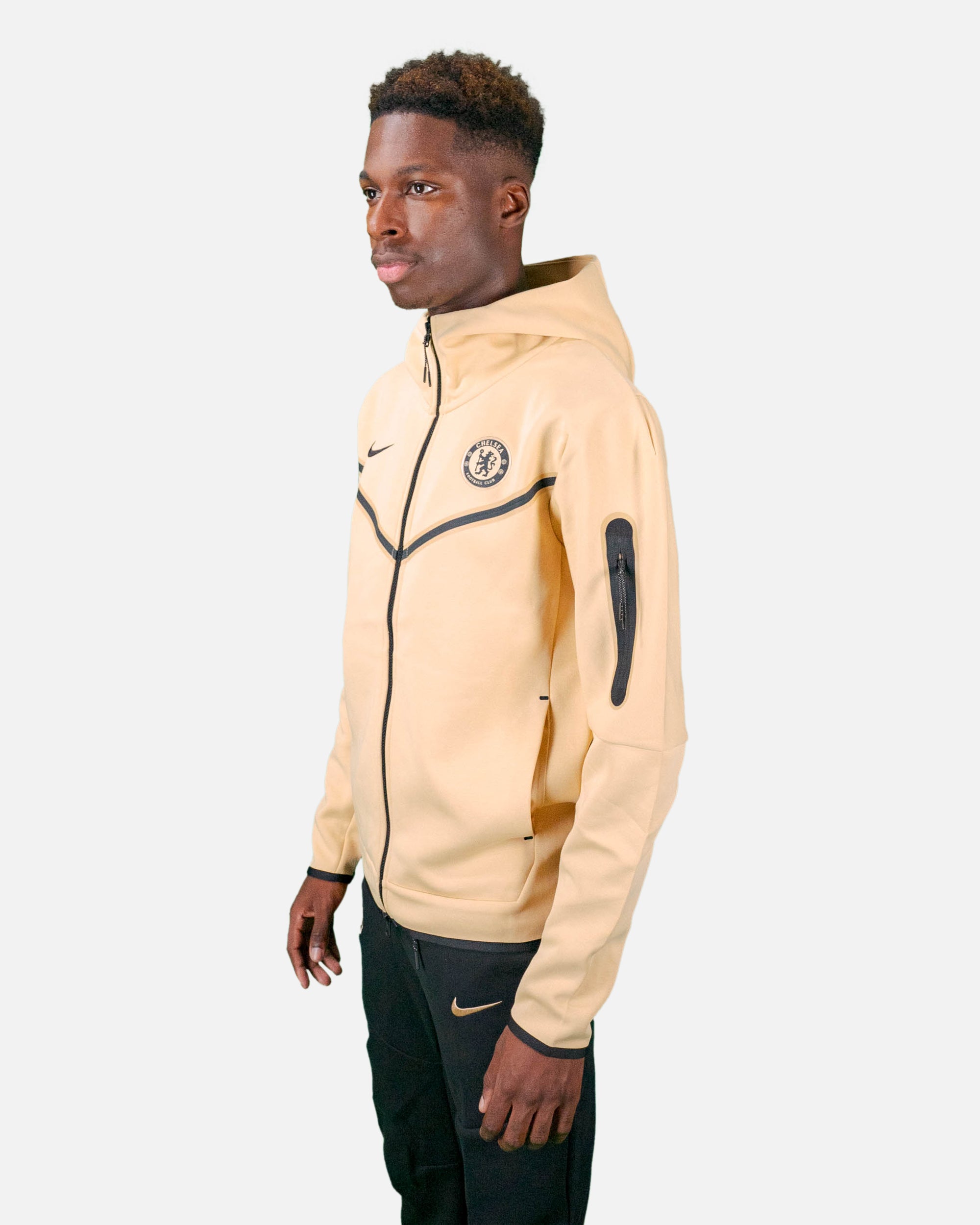 Chelsea Tech Fleece Jacket 2022/2023 - Beige/Black