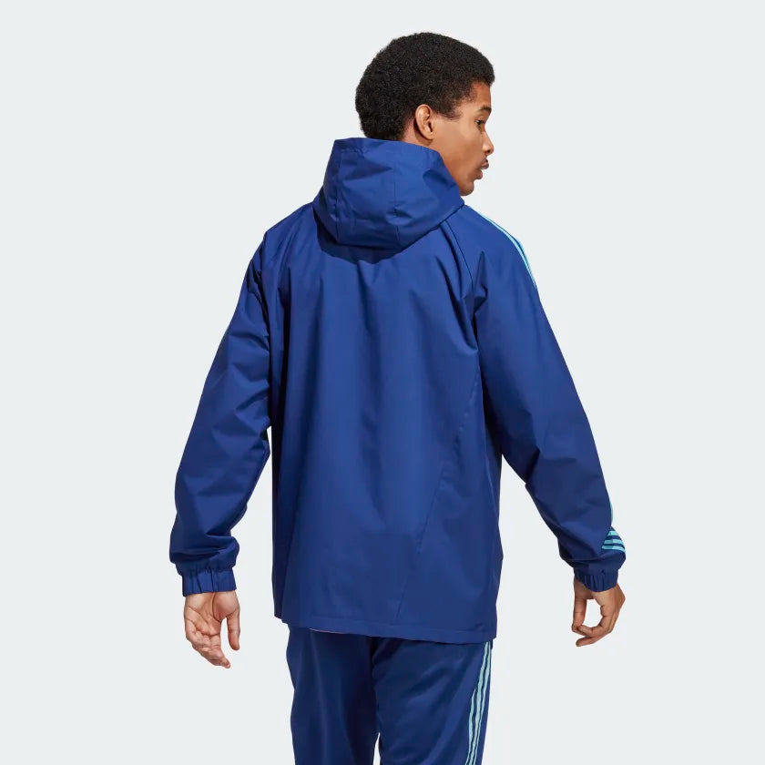Chaqueta cortavientos adidas Tiro Warm - Azul