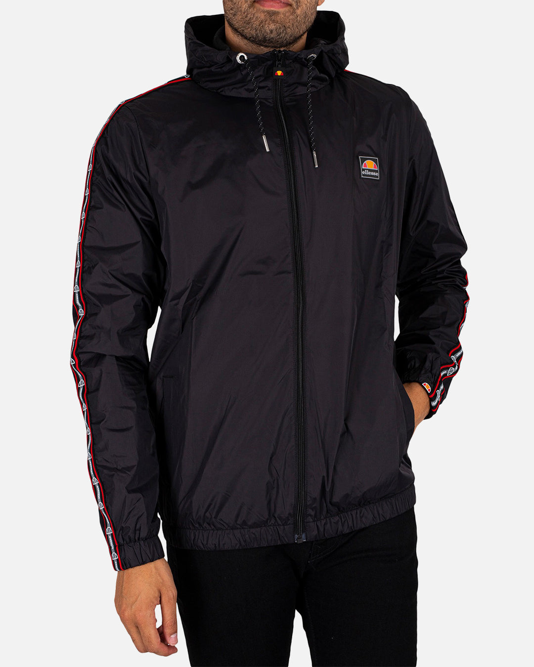 Veste Coupe-Vent Ellesse Marcos - Noir/Blanc/Rouge