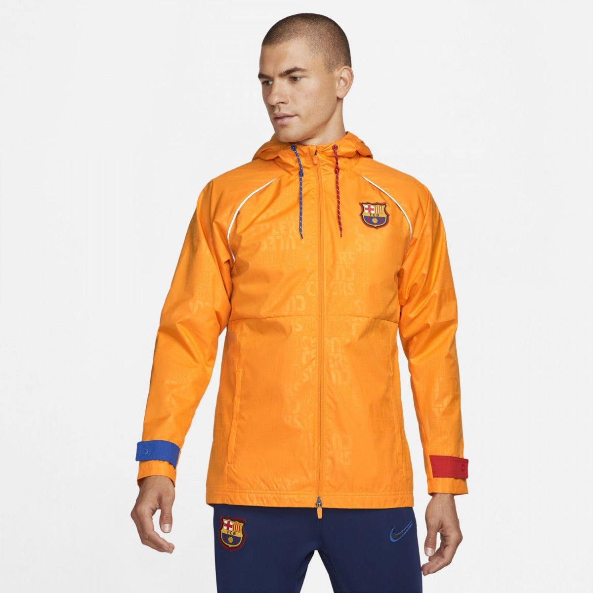 Chaqueta Cortaviento FC Barcelona - Naranja