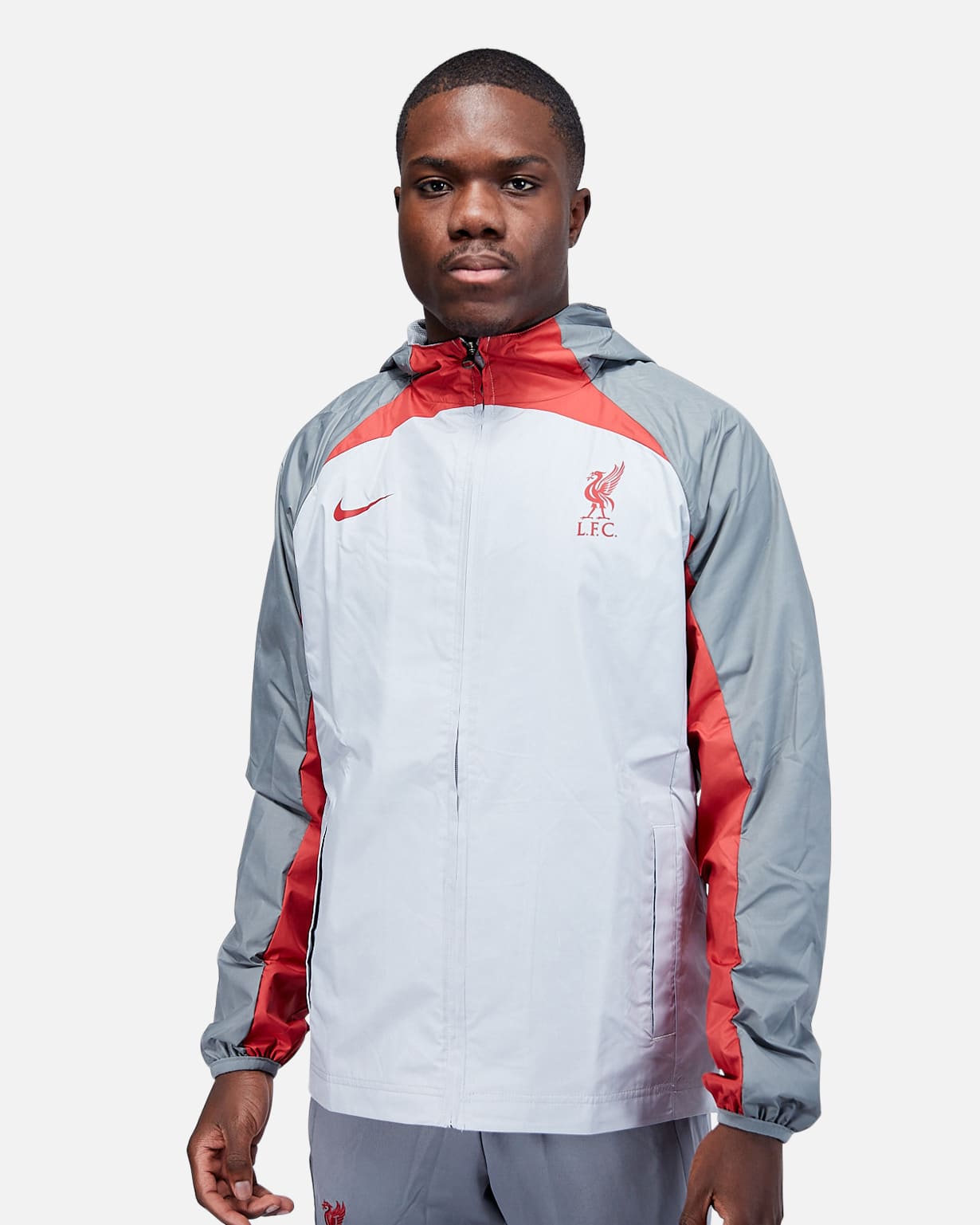 Chaqueta cortavientos Liverpool AWF 2022/2023 - Gris/Rojo