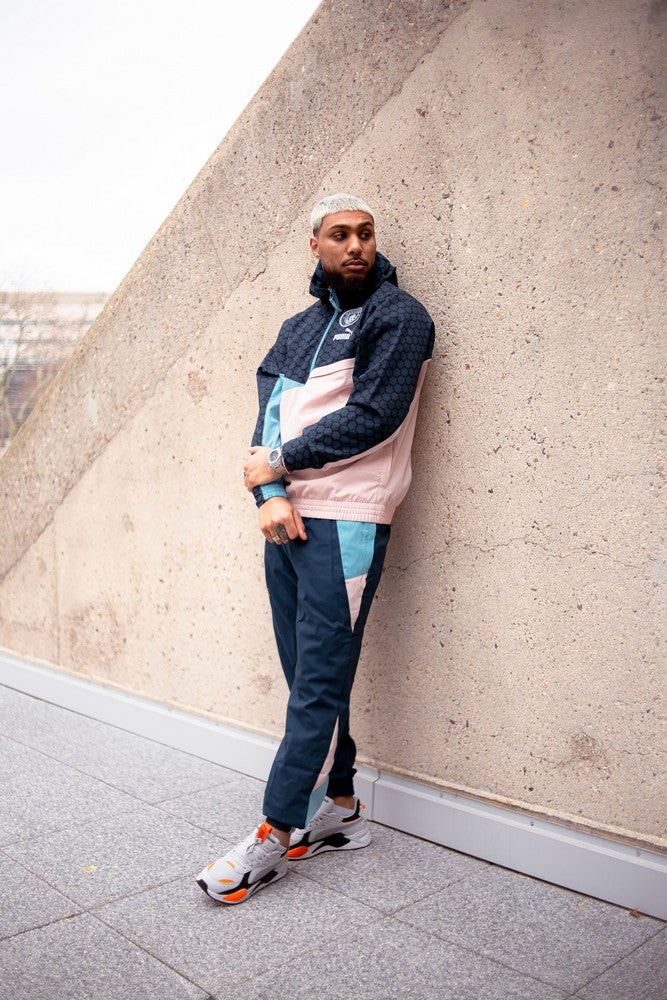 Manchester City Windbreaker Jacket 2022/2023 - Blue/Beige