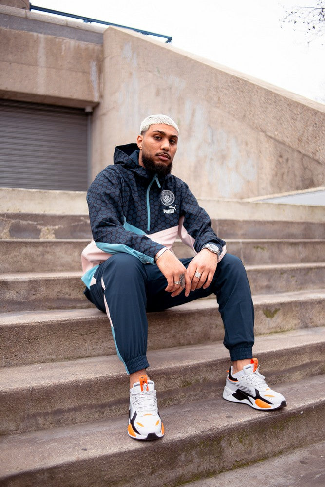 Manchester City Windbreaker Jacket 2022/2023 - Blue/Beige