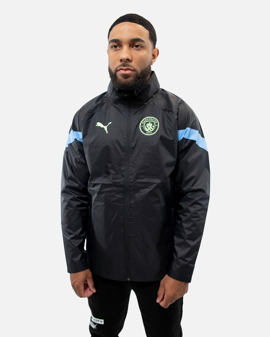 Manchester City Windbreaker - Black/Blue