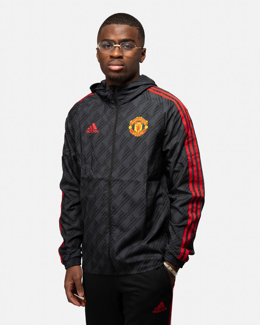 Manchester United Windbreaker Jacket 2022/2023 - Grey/Red/White – Footkorner