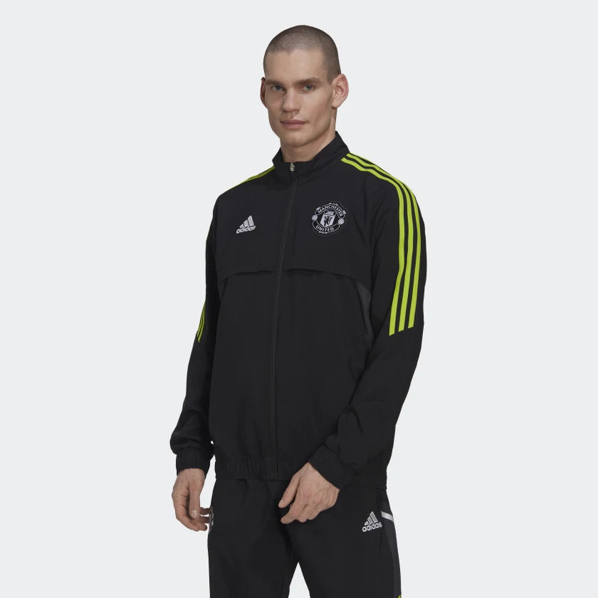 Veste de survetement Manchester United 2022/2023 - Noir/Jaune
