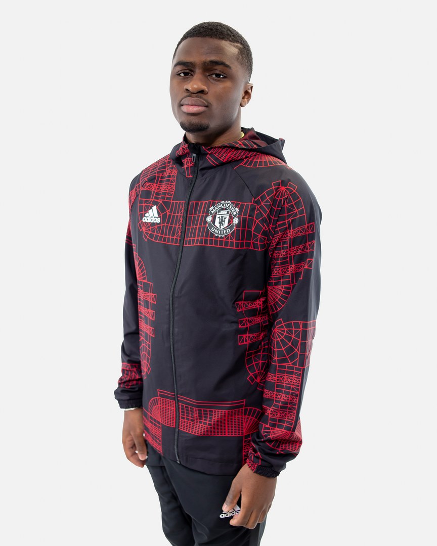 Coupe-Vent Manchester United 2023 - Noir/Rouge