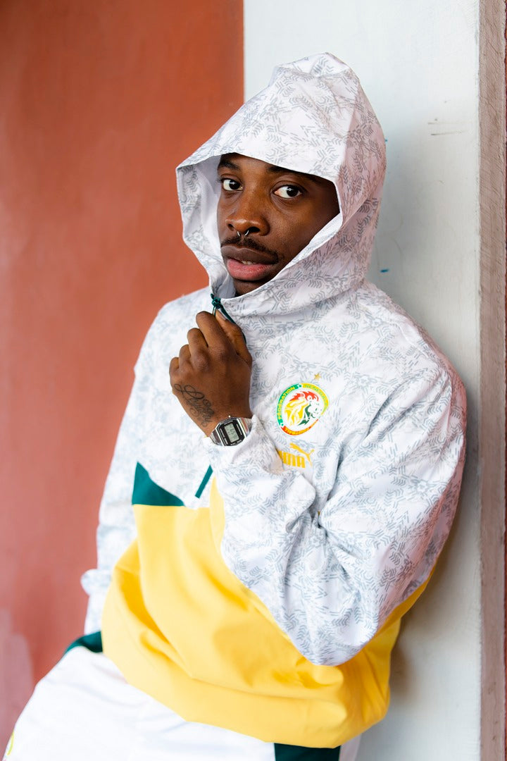 Chaqueta Cortavientos Senegal 2022/2023 - Blanco/Verde/Amarillo