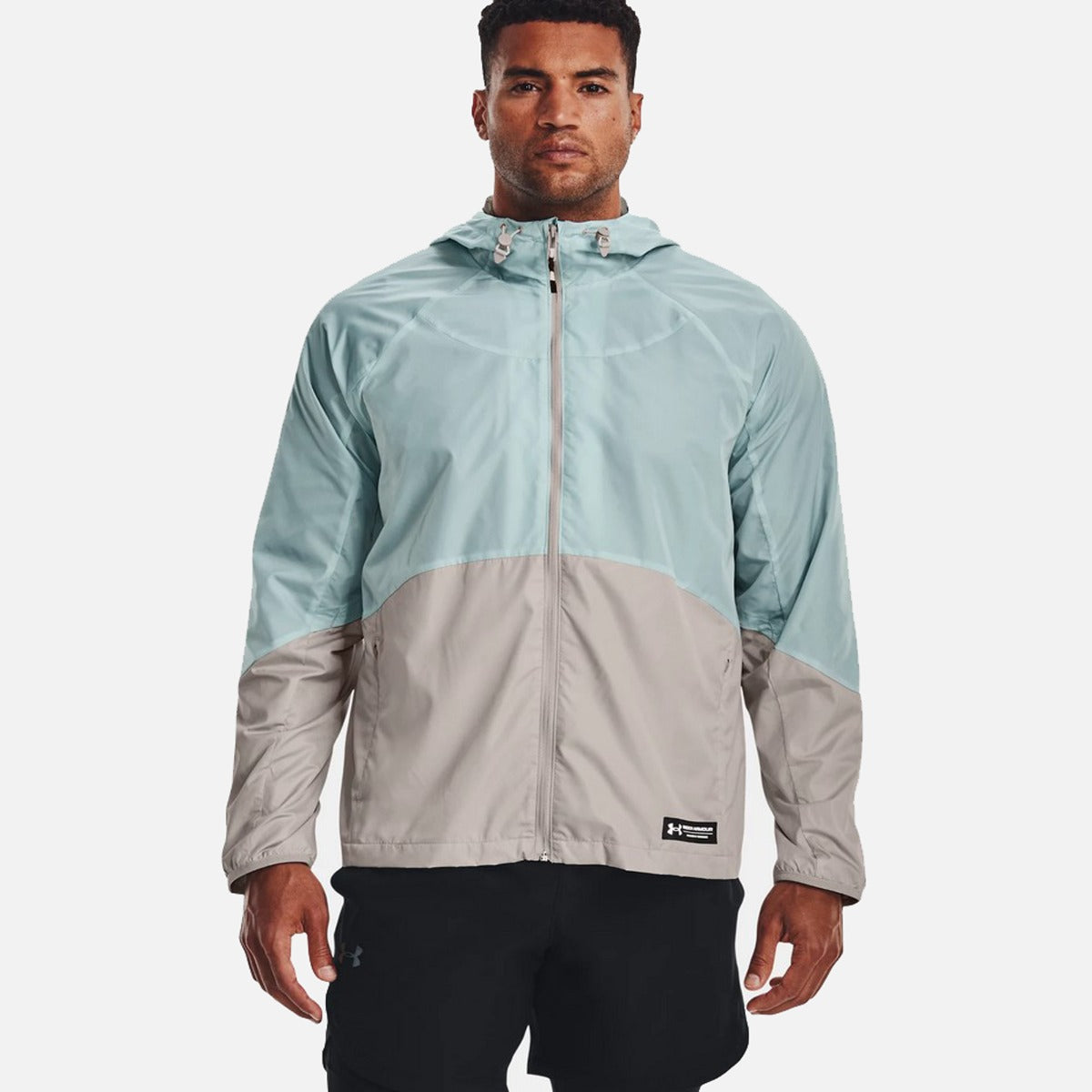 Under Armor UA Rush Windbreaker Jacket - Grey/Blue – Footkorner