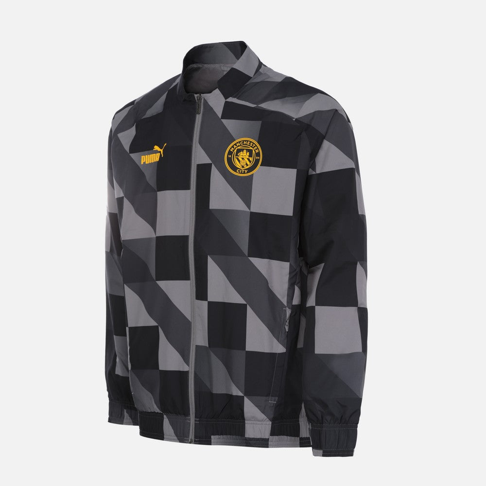 Veste de survêtement Manchester City 2022/2023 - Noir/Gris/Jaune