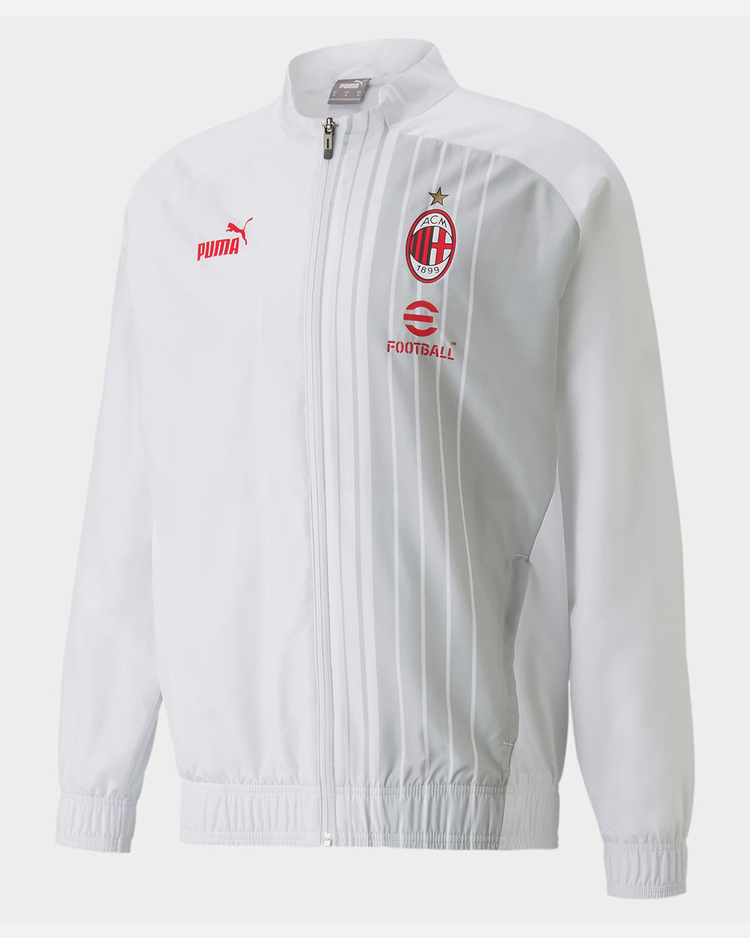 Veste de survêtement Milan AC 2022/2023 - Blanc/Gris/Rouge
