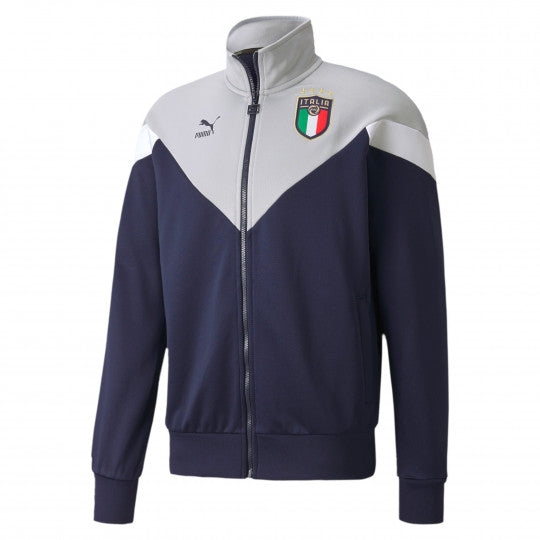 Veste d'entrainement Italie Iconic 2020/2021 - Bleu/Gris