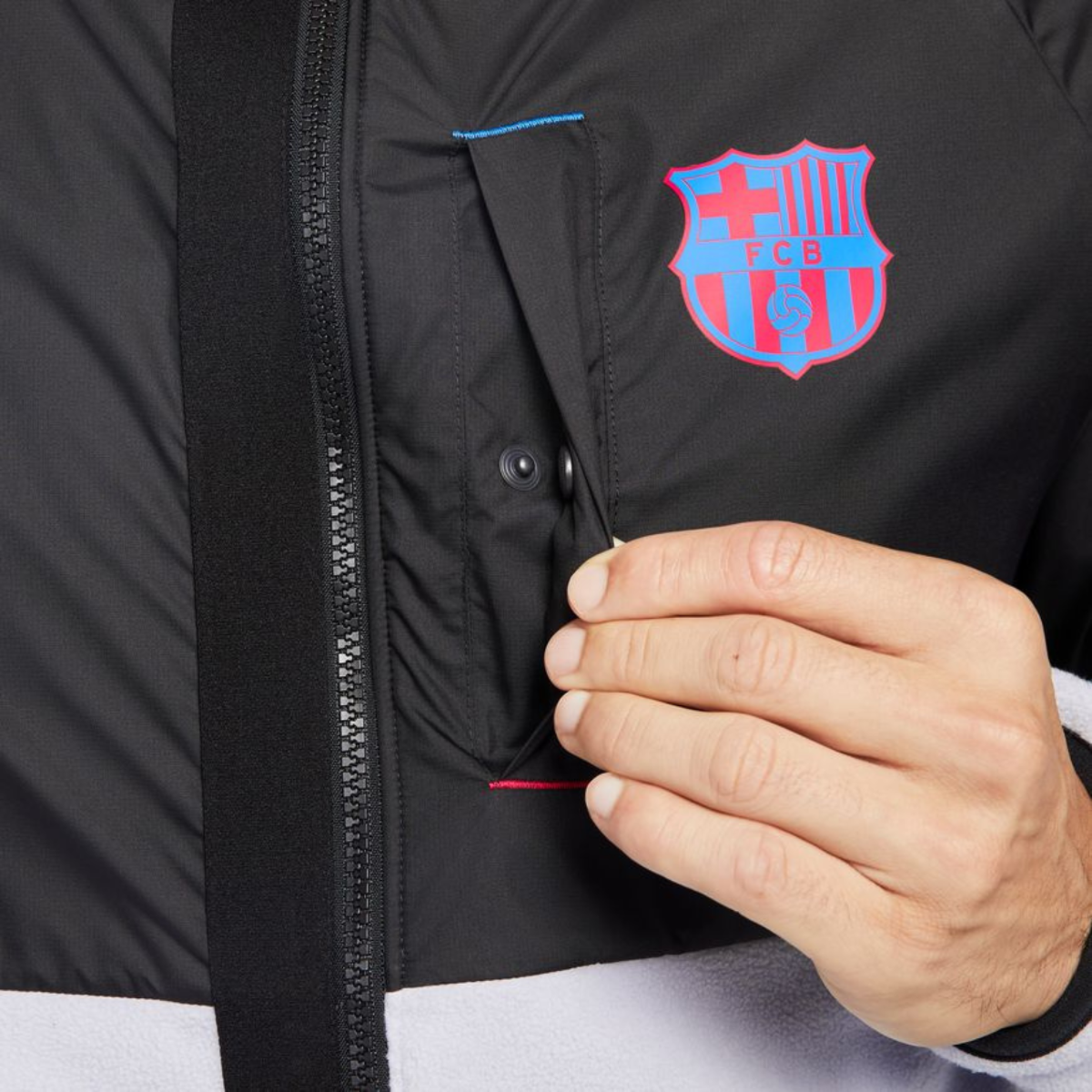Veste FC Barcelone 2022/2023 - Noir/Blanc