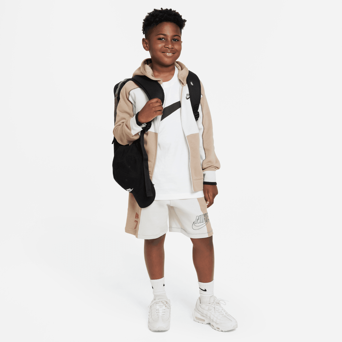 Nike Amplify Junior Jacket - Beige/Grey