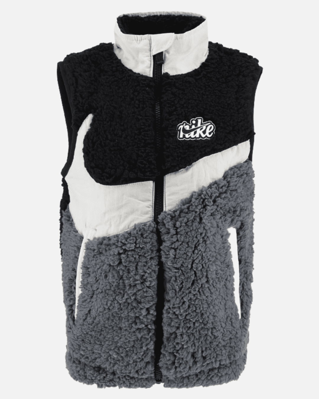 Chaleco Nike Sherpa Niños - Negro/Gris – Footkorner