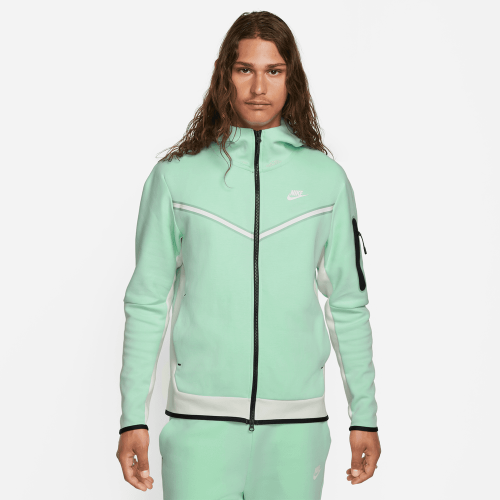 Nike Tech Fleece Jacket Green White Black Footkorner