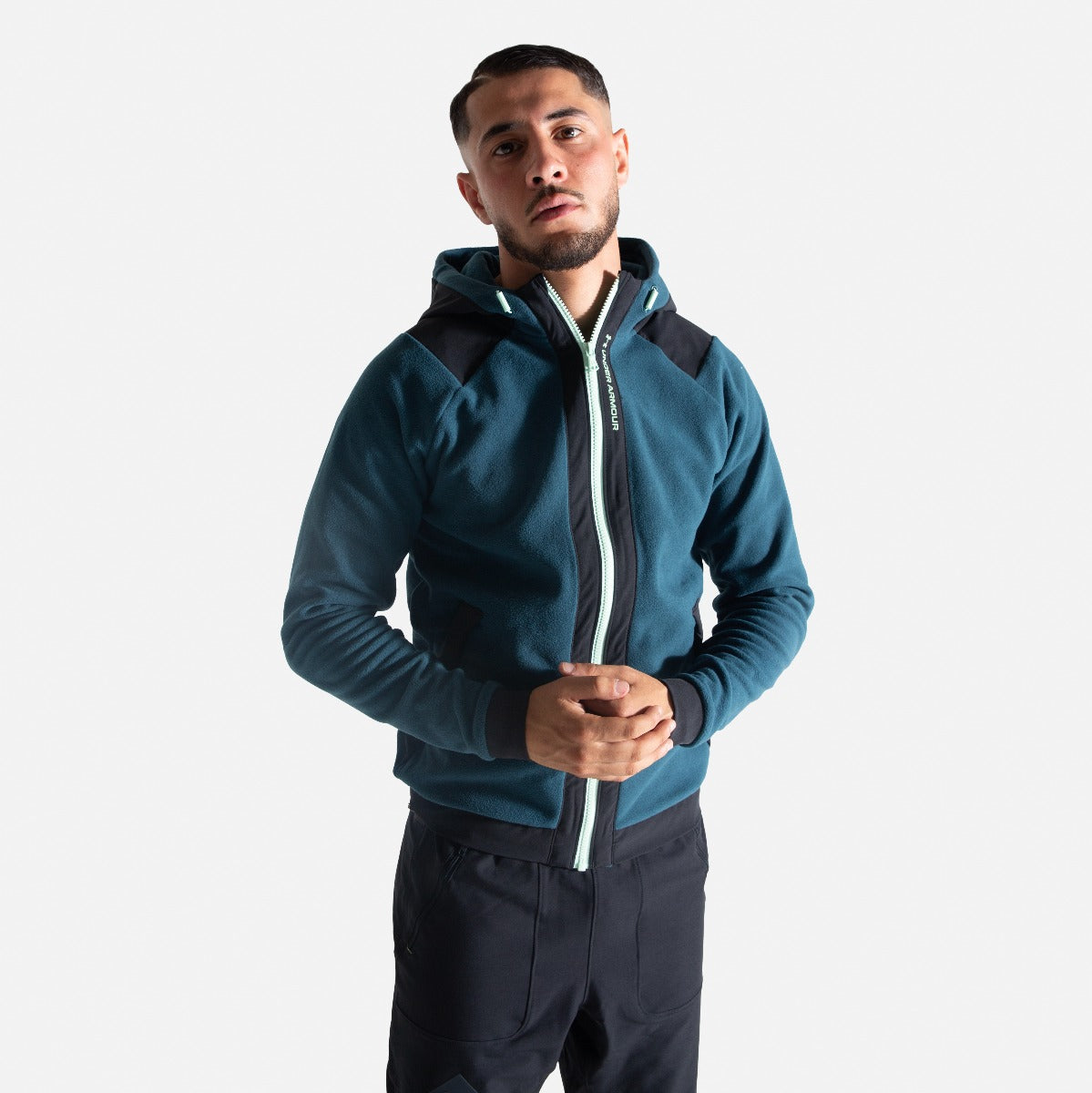 Veste capuche Under Armour Rush - Bleu/Noir