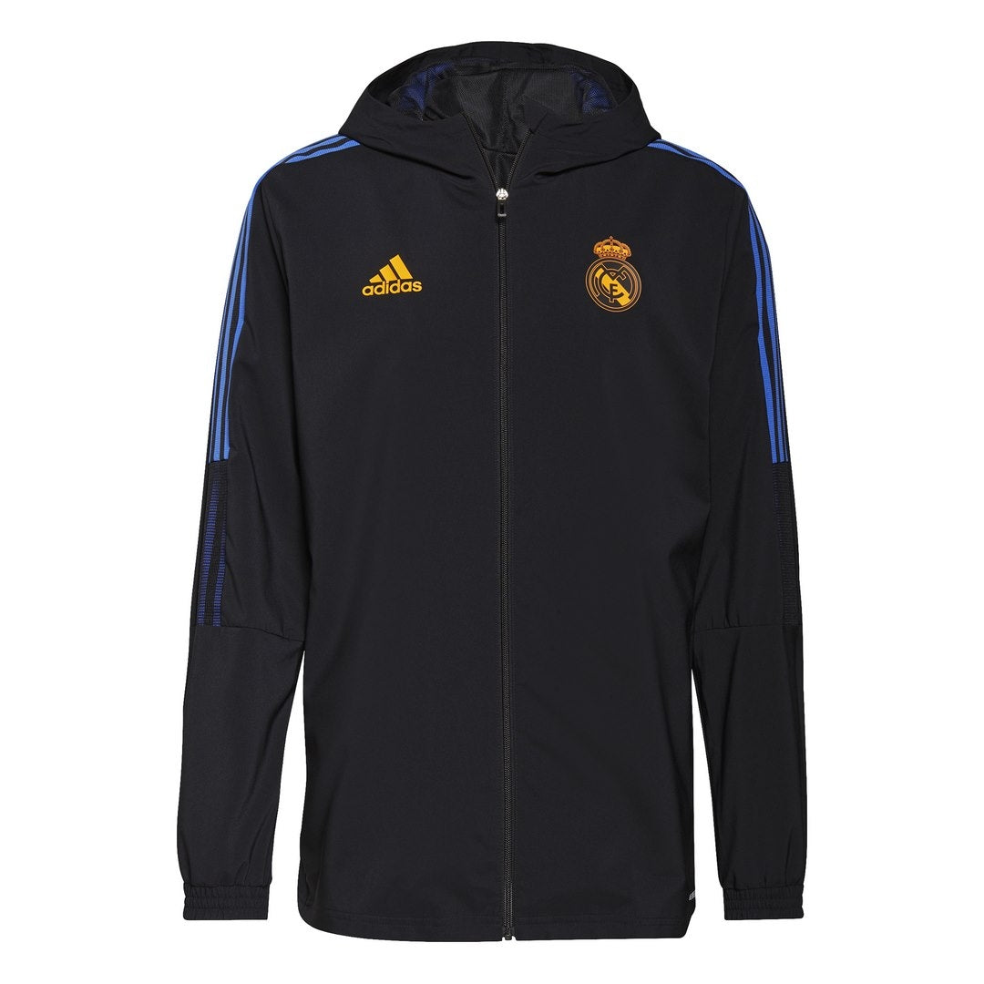 Veste survêtement Capuche Real Madrid 2021/2022 - Noir