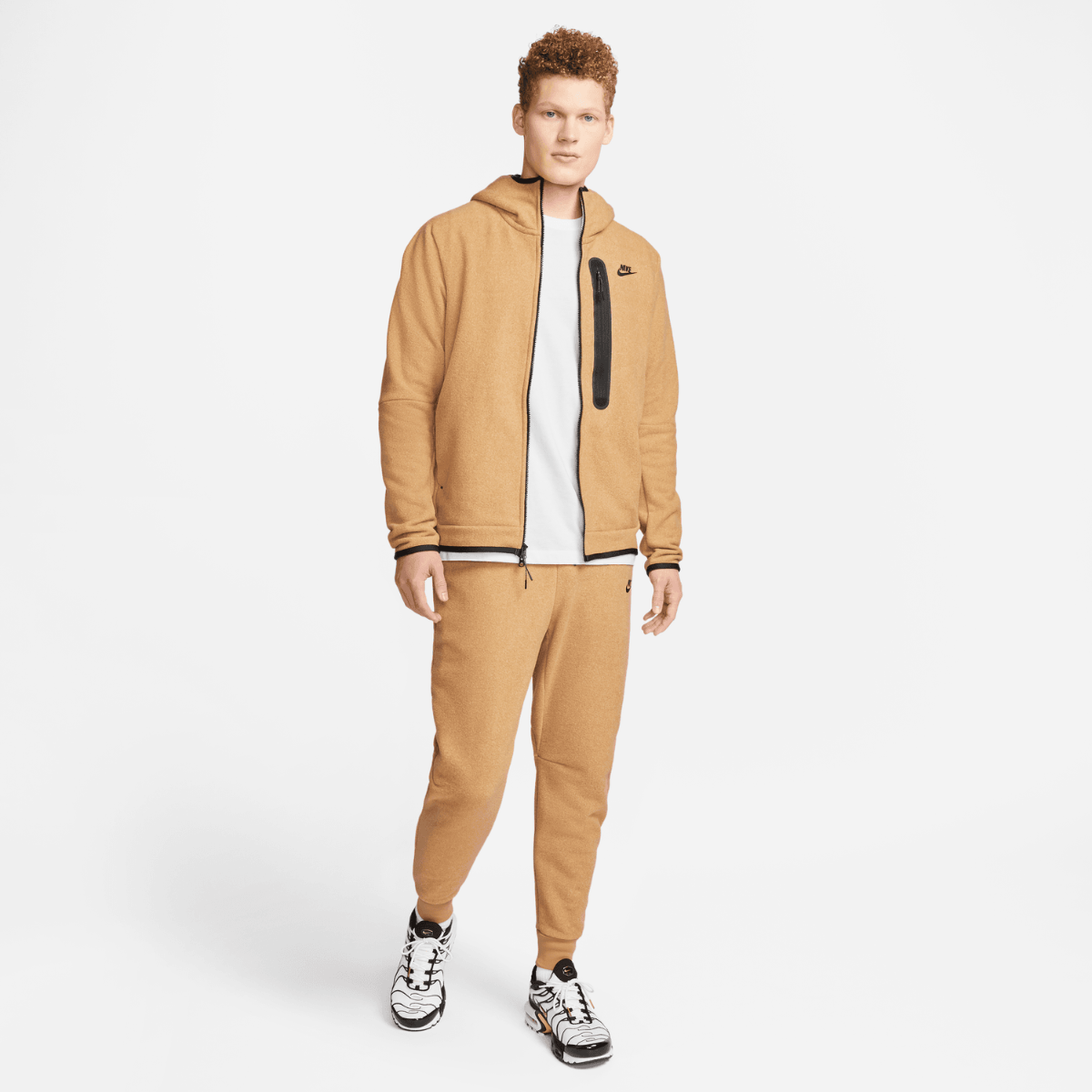 Veste Nike Sportswear Tech Fleece - Beige/Noir