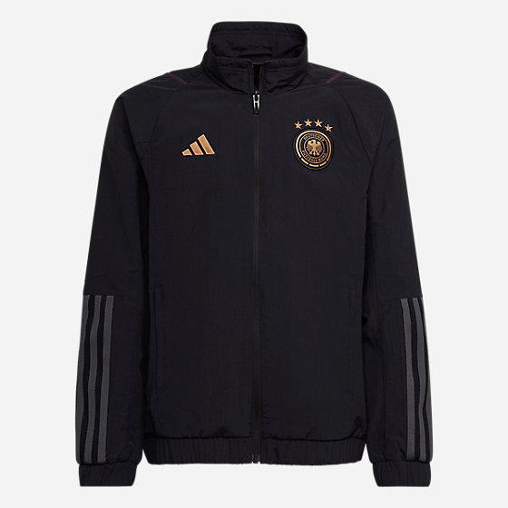 Chaqueta Chándal Alemania Júnior 2022 - Negro/Dorado