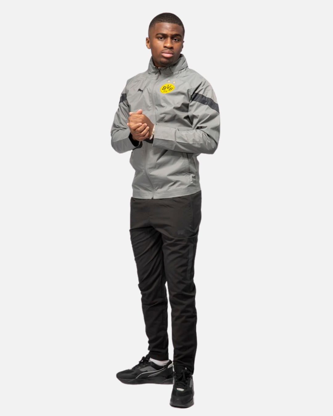 Dortmund 2022/2023 Trainingsjacke – Grau/Schwarz/Gelb