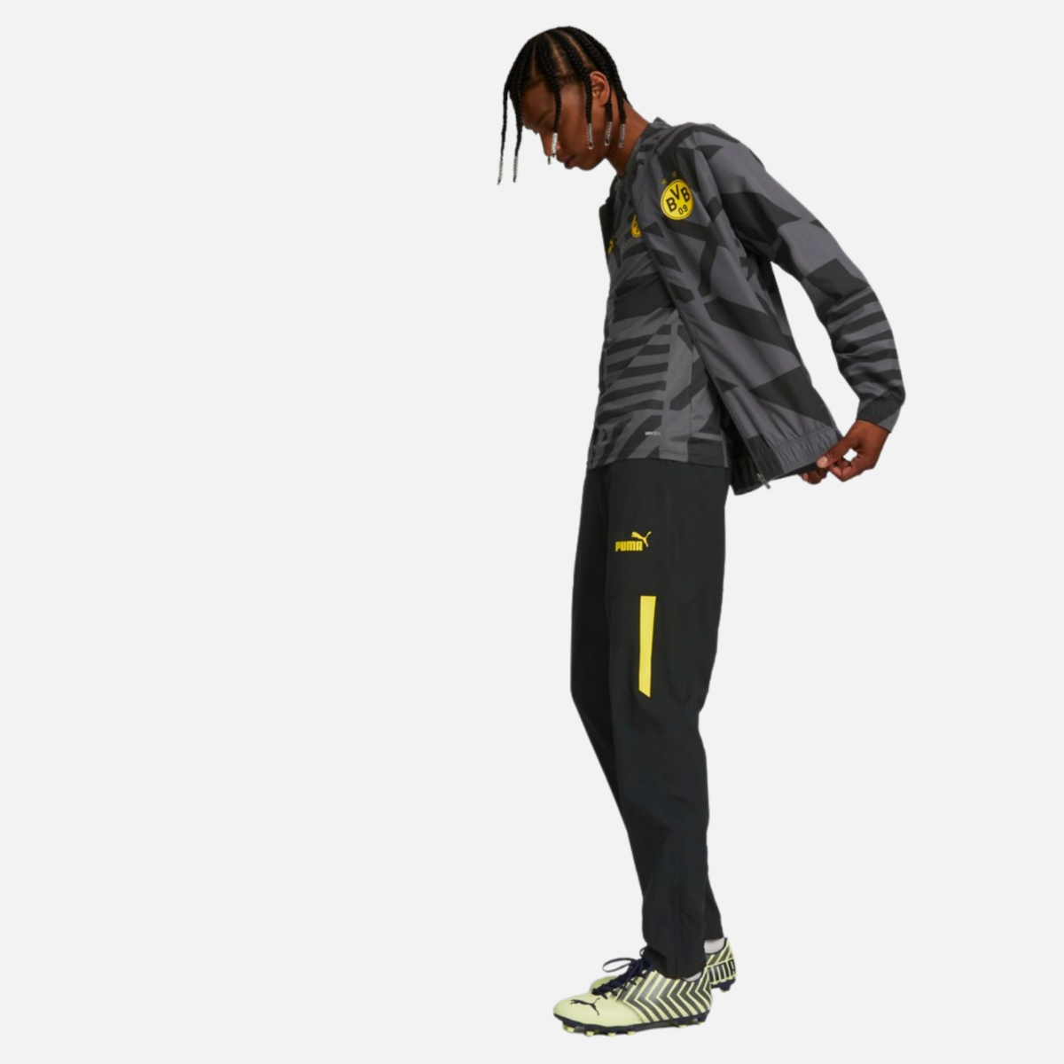 Veste de survêtement Dortmund - Noir/Jaune