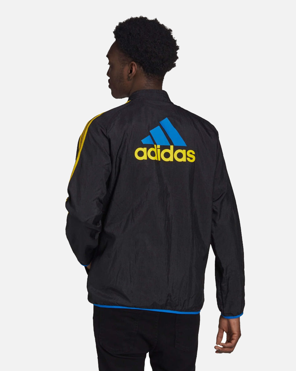 Veste Survêtement Manchester United Icon 2021/2022 - Noir/Bleu/Jaune